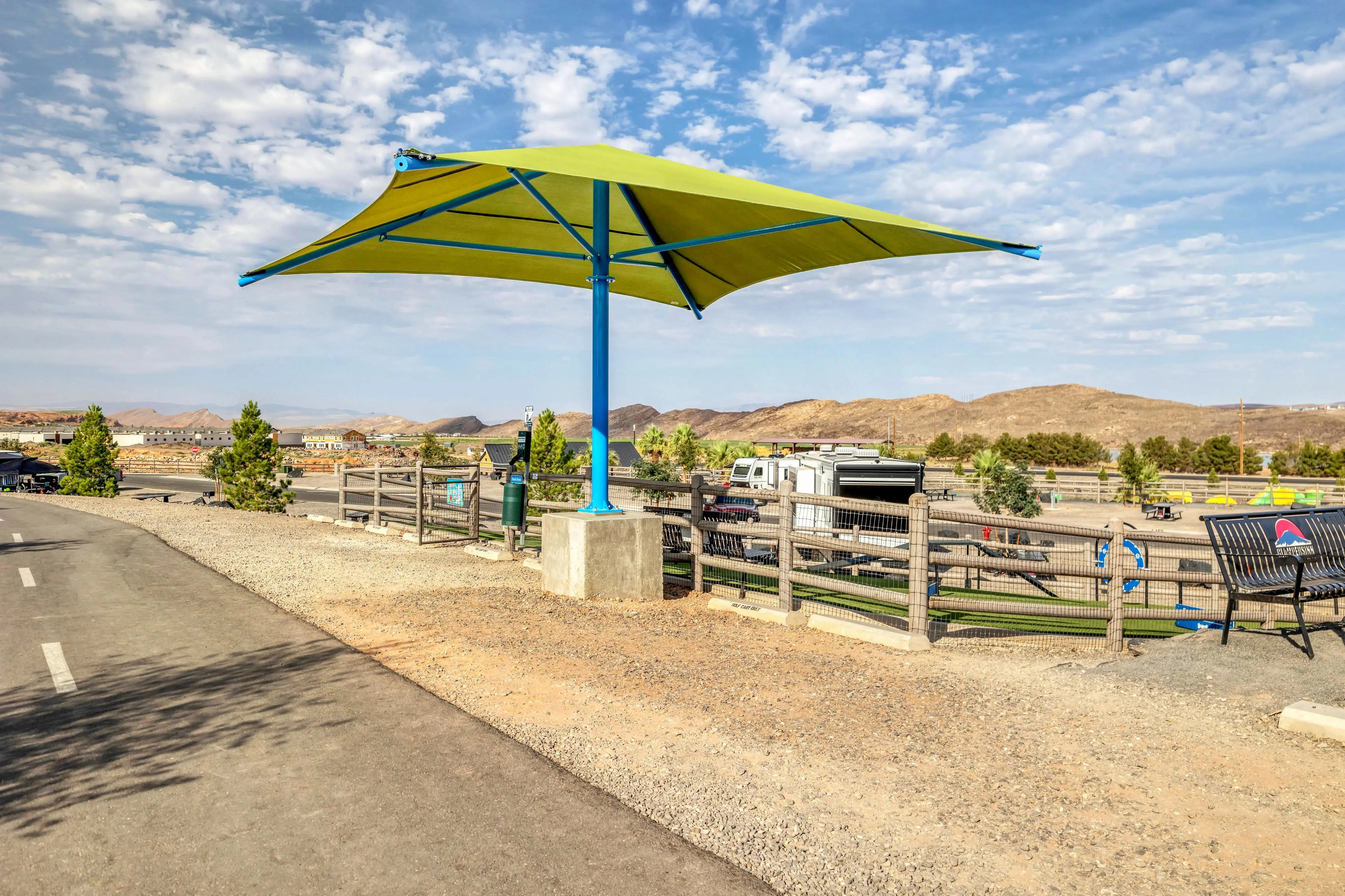 Umbrella Shades - Texas Commercial Shade Structures 