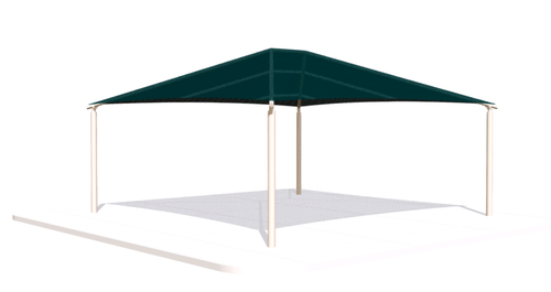 Commercial Square Hip Shade Structure – Quick Ship Commercial Shades