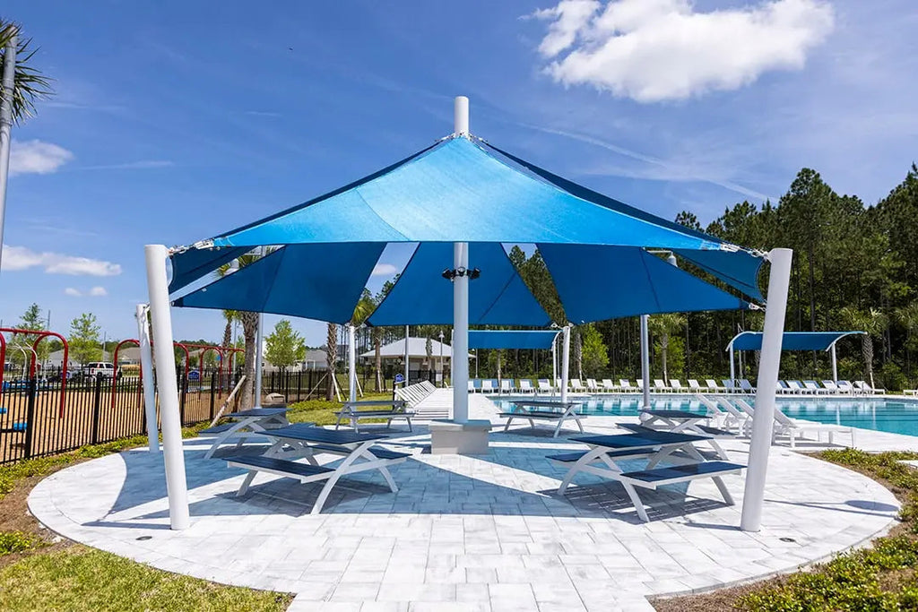 Multiple Sail Shades - Commercial Shade Structures  Sail Shades Playgrounds Etc