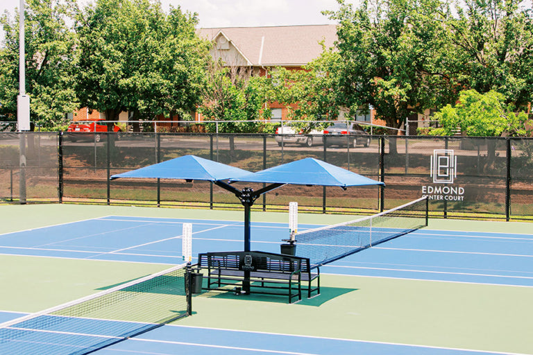 Square Cantilever Umbrella Shade Structure – Quick Ship Commercial Shade